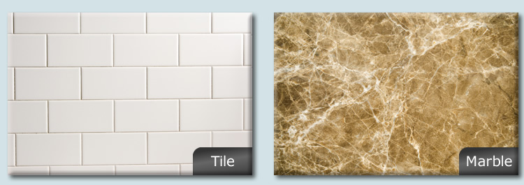 HIMM Solutions works on tile and marble surfaces.
